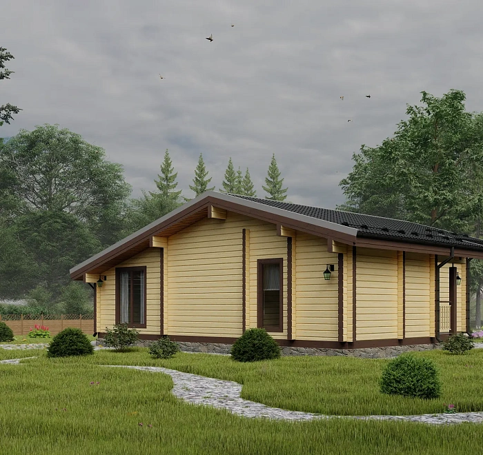 Дом из бруса «‎Лесной»