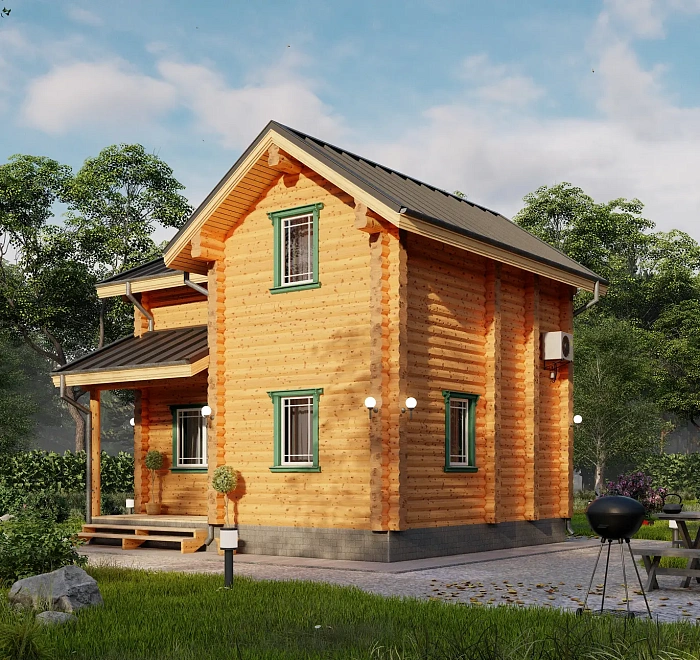 Дом из бревна «‎Ярково»