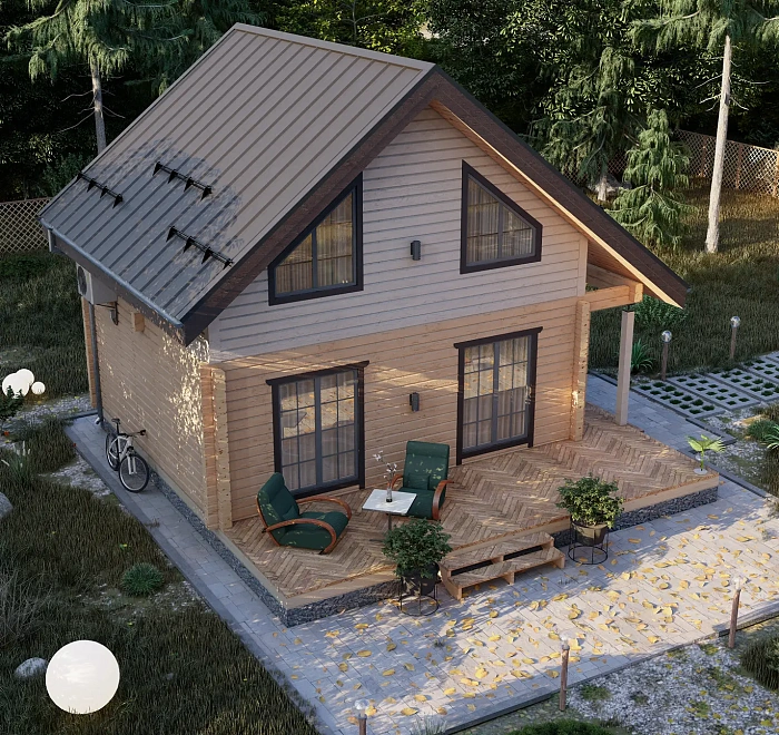 Дом из бруса «‎Кашино»