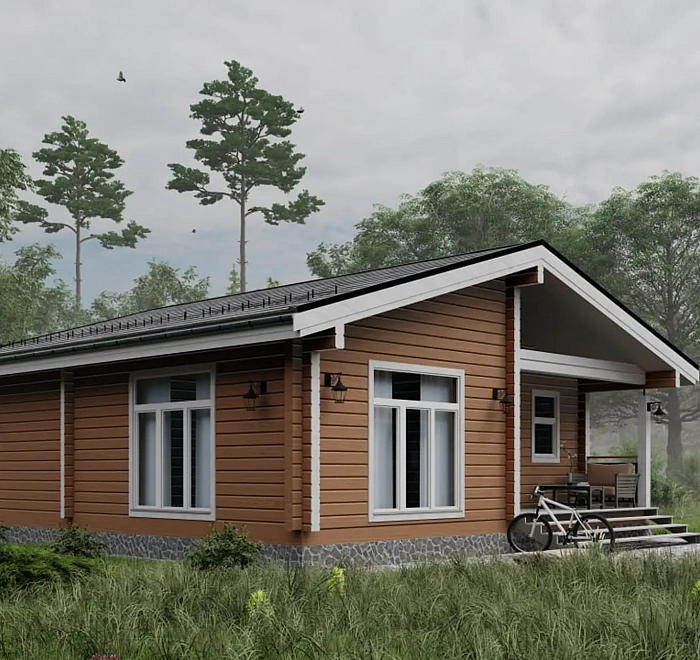 Дом из бруса «‎Еловый»