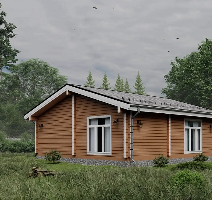 Дом из бруса «‎Еловый»