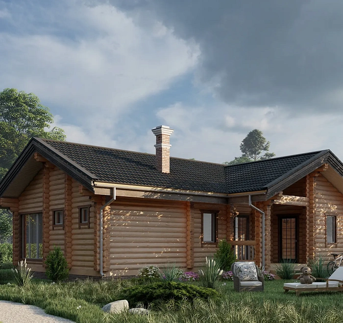 Дом из бруса «‎Ольховое»