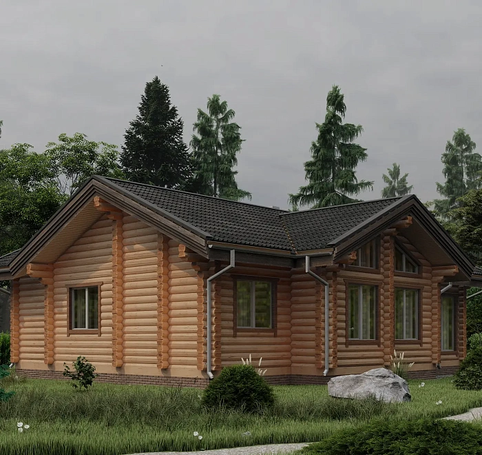 Дом из бруса «‎Ольховое»