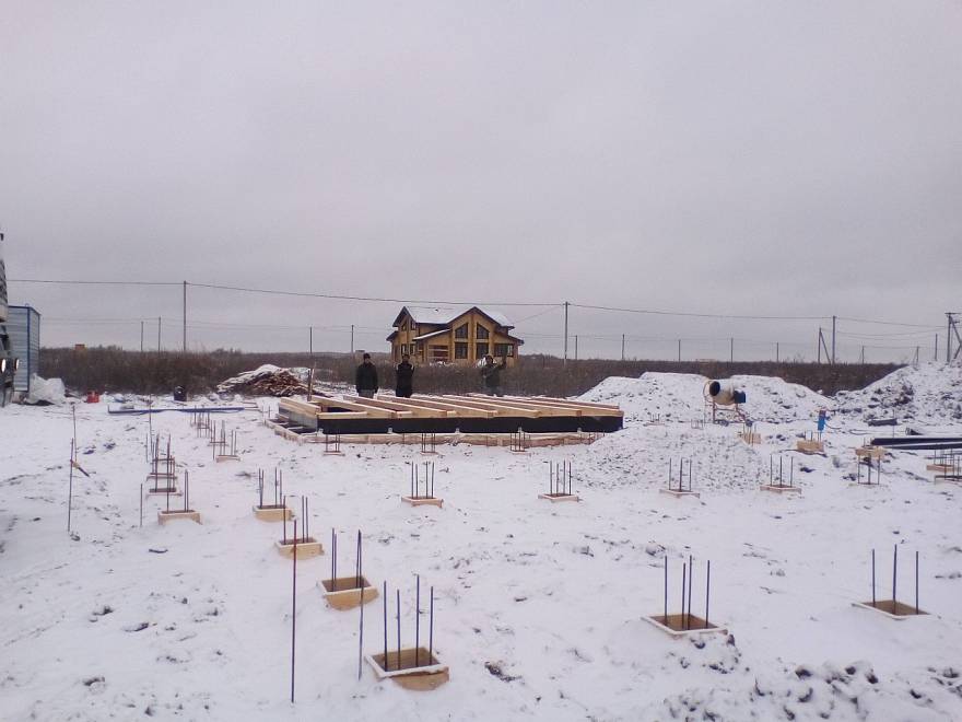 Строительство дома зимой