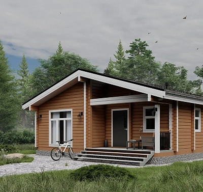 Дом из бруса «‎Еловый»