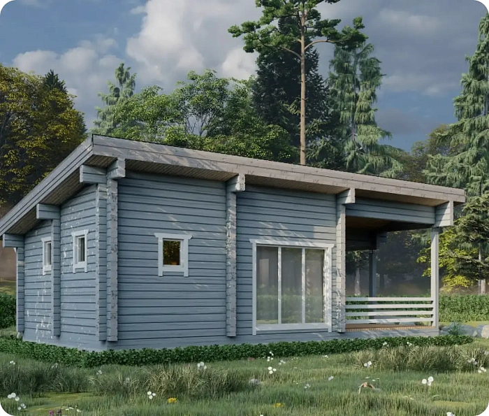 Баня из бруса «‎Родник»