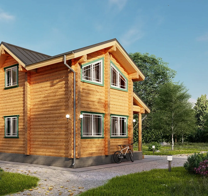 Дом из бревна «‎Ярково»