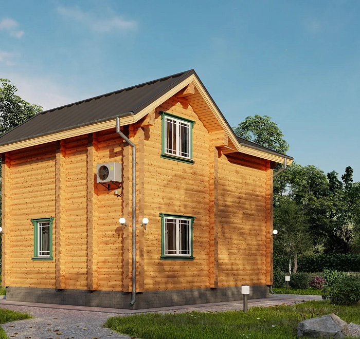 Дом из бревна «‎Ярково»