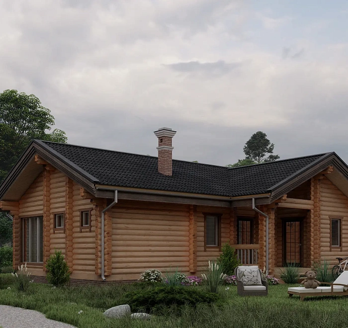 Дом из бруса «‎Ольховое»